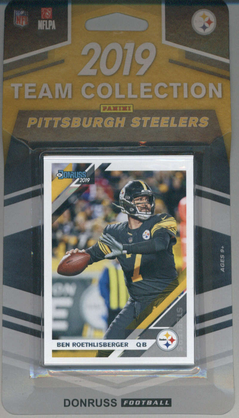 2019 Donruss Football Factory Sealed Pittsburgh Steelers Team Set of 10 Cards