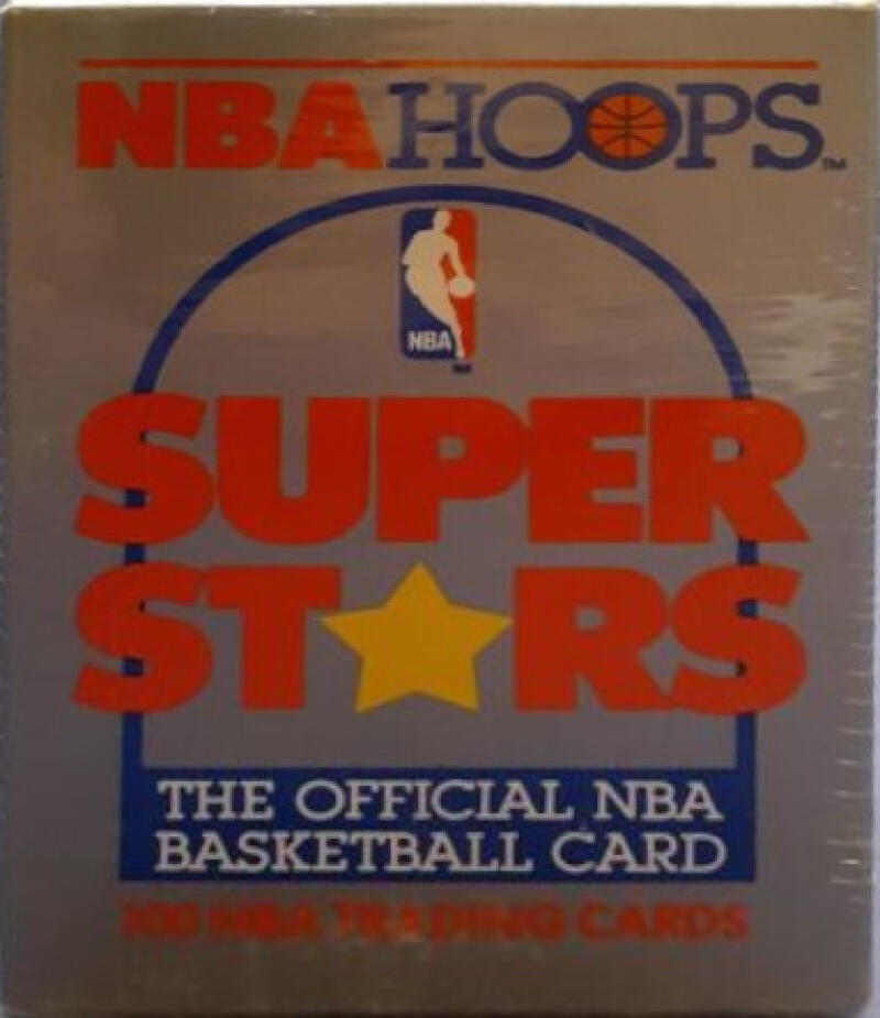 1990 Hoops Super Stars Sealed NBA Box (100 Card Set) Michael Jordan, Robinson ++